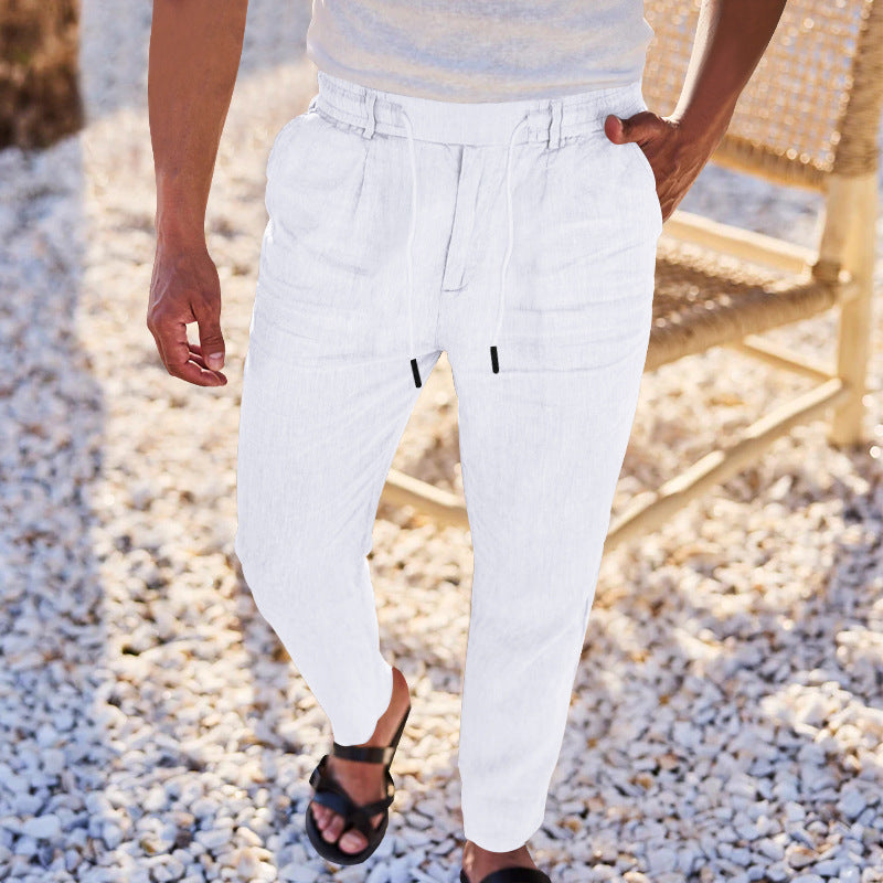 Herren entspannende Freizeithosen mit verstellbarem Bund Heidi-Mode