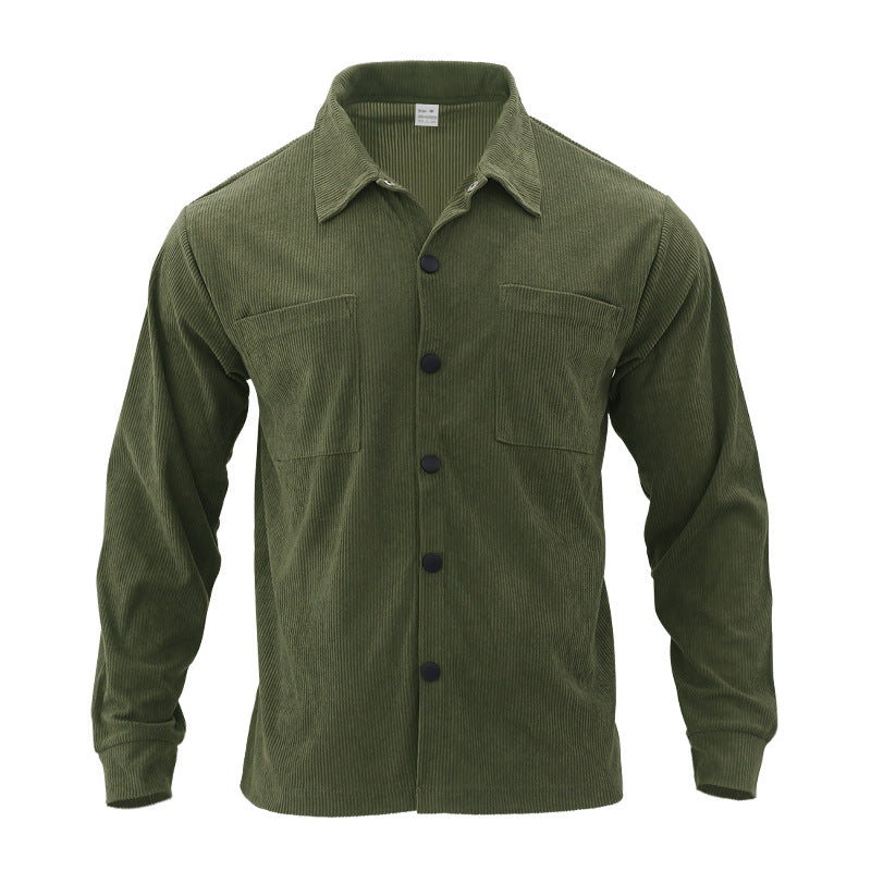 Herren Cord-Jacke mit praktischen Brusttaschen und modernem Schnitt Heidi-Mode