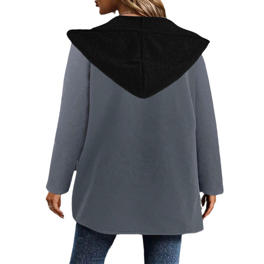 Damen lässige Kapuzenjacke mit seitlichen Taschen und modernem Schnitt Heidi-Mode
