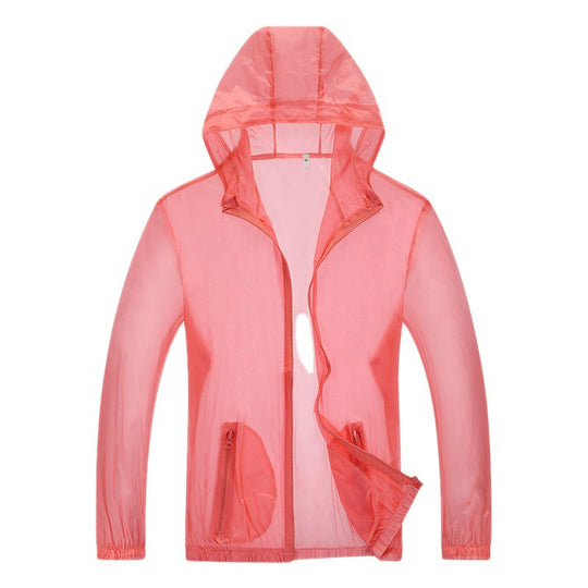Herren ultraleichte Regenjacke mit verstellbarem Kapuzenbereich und reflektierenden Elementen Heidi-Mode