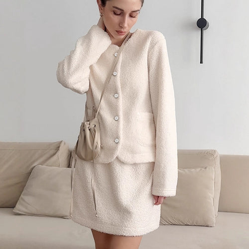 Damen Kuschelige Sweaterkleid Heidi-Mode