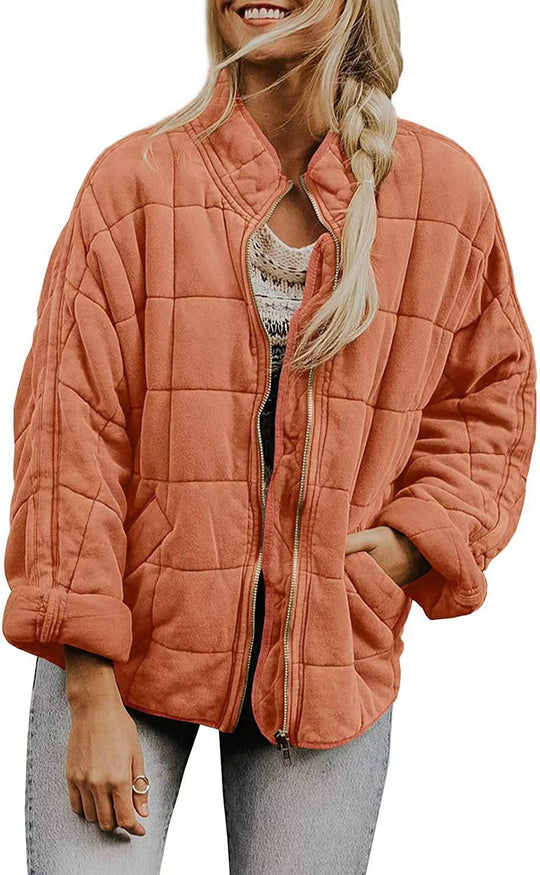 Damen Quilted Jacke mit praktischen Taschen und schnittfestem Design Heidi-Mode