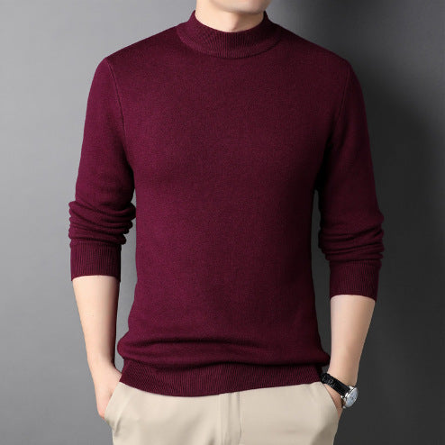 Herren Pullover mit hohem Kragen Heidi-Mode