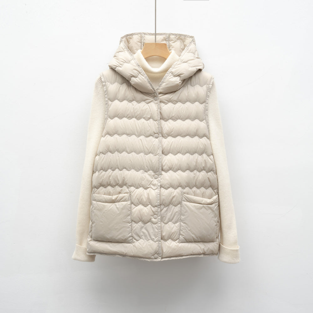 Damen Steppweste mit Kapuze Heidi-Mode