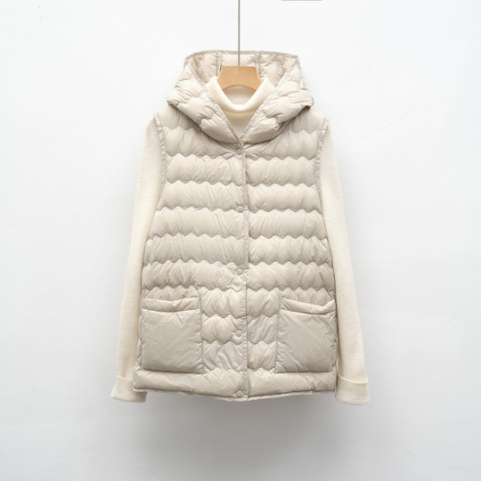 Damen Steppweste mit Kapuze Heidi-Mode