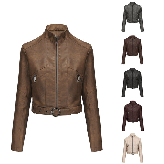 Damen moderne croppedjacke mit stylischem Detail Heidi-Mode