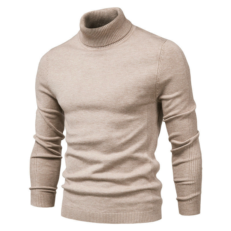 Herren Rollkragenpullover aus hochwertiger Wolle Heidi-Mode