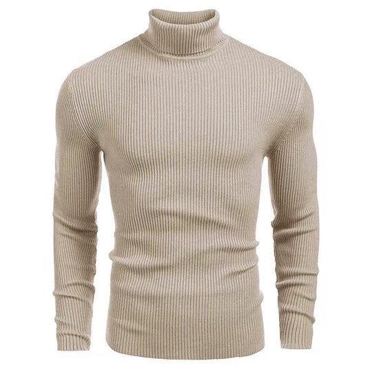 Herren Rollkragenpullover mit feiner Rippenstruktur und hohem Tragekomfort Heidi-Mode