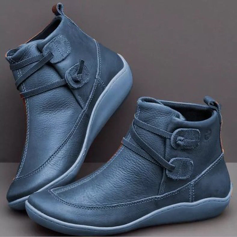 Damen Halbleisten-Stiefel Heidi-Mode