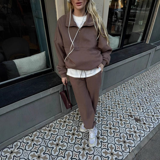 Damen Basic Oversized-Lounge-Set mit hohem Komfort Heidi-Mode