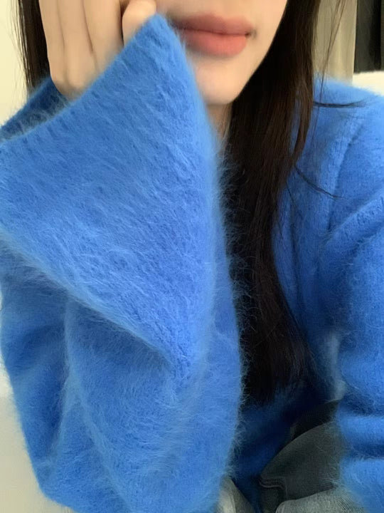 Damen kuscheliger Pullover mit Boxy-Schnitt Heidi-Mode