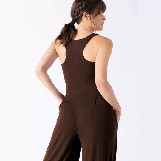 Damen Jumpsuit mit weitem Bein und elegantem Look Heidi-Mode