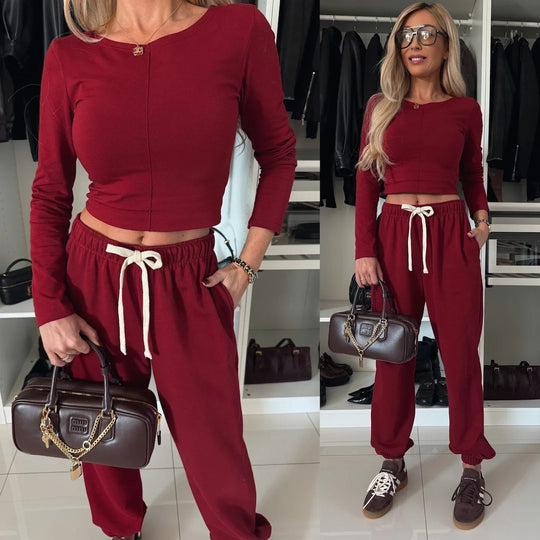 Damen Sportliches Zweiteiler Set Heidi-Mode