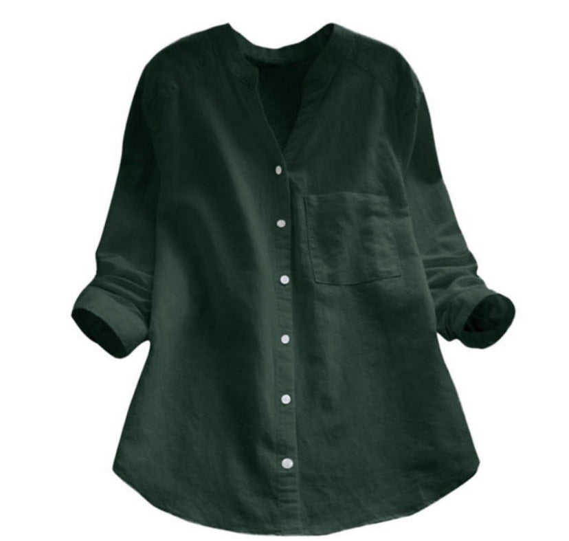 Damen Bluse mit eleganter Knopfleiste und moderner Passform Heidi-Mode