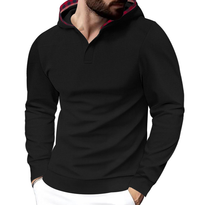 Herren Kapuzensweater mit strukturiertem Design und komfortablem Schnitt Heidi-Mode