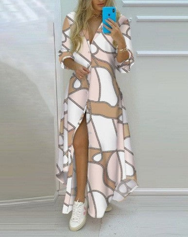 Damen Kimono-Robe mit Printdesign Heidi-Mode