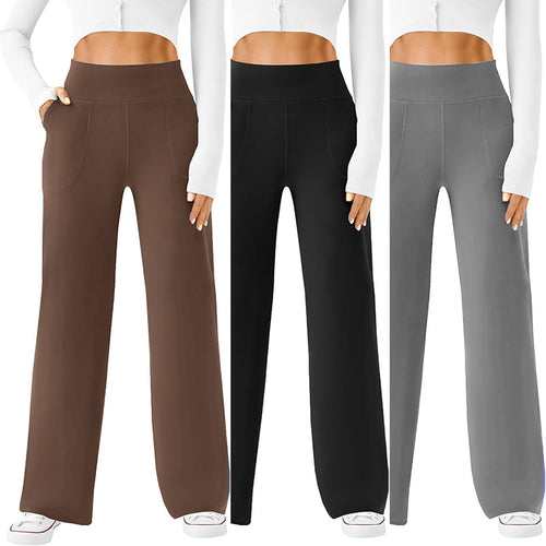 Damen bequeme Freizeithose mit seitlichen Taschen und elastischem Bund Heidi-Mode