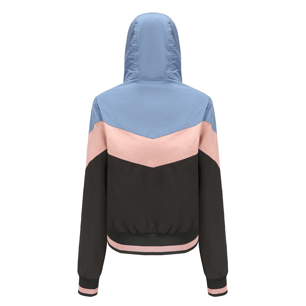 Damen sportliche Windbreaker-Jacke mit praktischen Reißverschlusstaschen Heidi-Mode