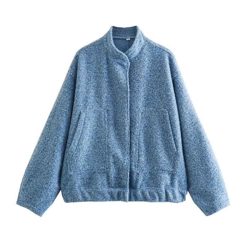 Damen coole Oversize-Jacke aus weichem Wollmix Heidi-Mode