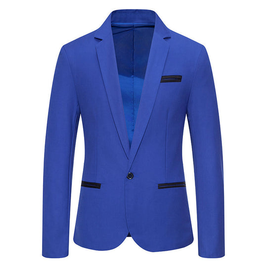 Herren Eleganter Blazer mit kontrastierenden Details Heidi-Mode