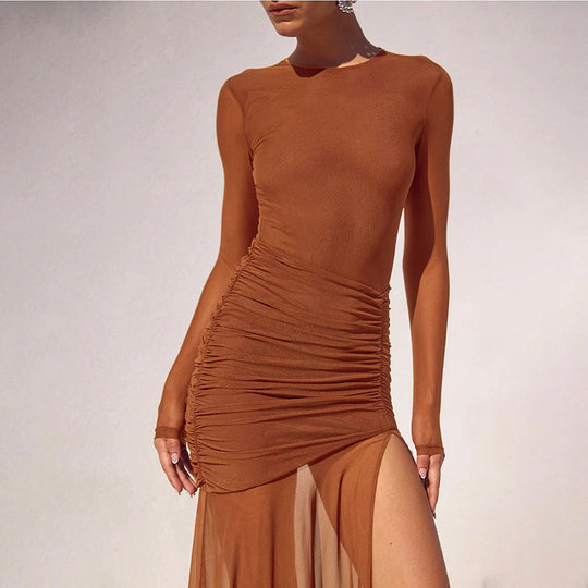 Damen Maxi Kleid Heidi-Mode