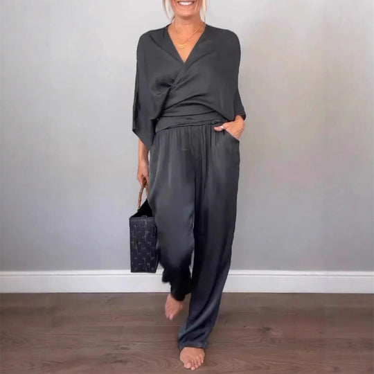 Damen elegantes und schickes Zweiteiler-Set Heidi-Mode