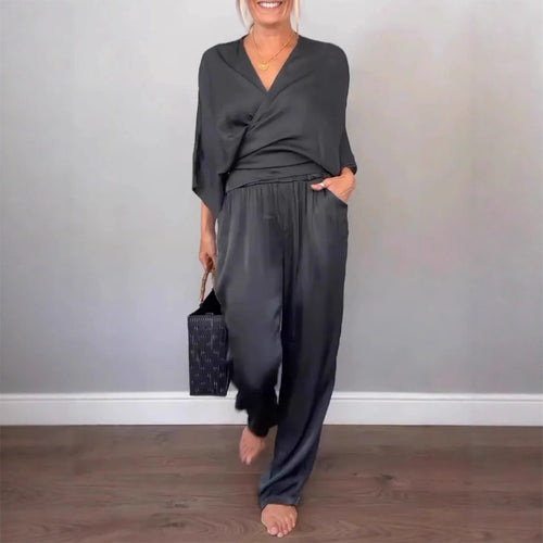 Damen elegantes und schickes Zweiteiler-Set Heidi-Mode