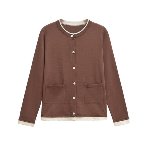 Damen Bequeme Strickjacke mit Taschen Heidi-Mode