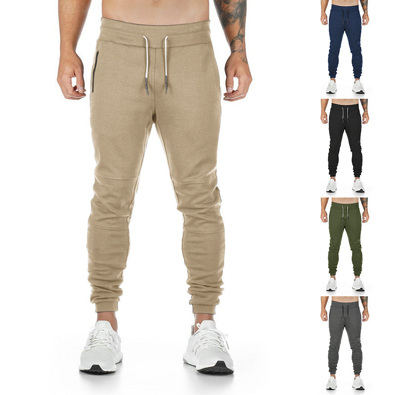 Herren Sportliche Jogginghose mit praktischen Reißverschlusstaschen und elastischem Bund Heidi-Mode