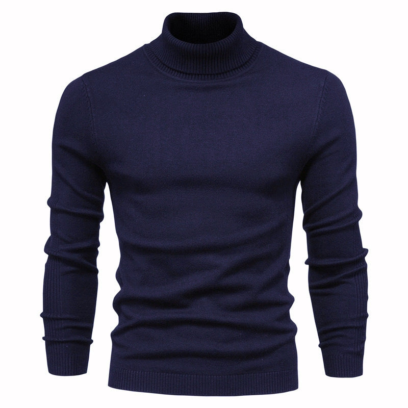 Herren Rollkragenpullover aus hochwertiger Wolle Heidi-Mode