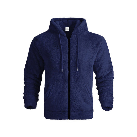 Herren Fleece-Hoodie mit kuscheligem Innenfutter und praktischen Taschen Heidi-Mode