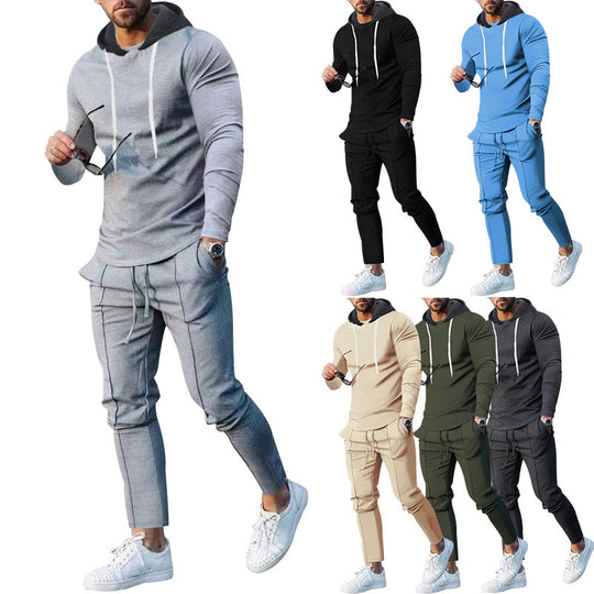 Herren Sportliches Hoodie-Set mit stylischen Jogginghosen Heidi-Mode