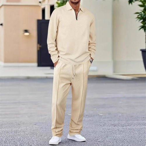 Herren sportliches Poloshirt und Jogginghose Set Heidi-Mode