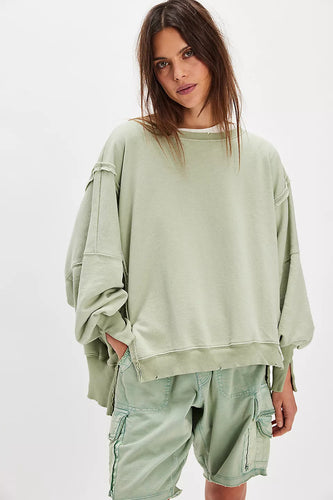 Damen lässiger Oversized Sweatshirt Heidi-Mode