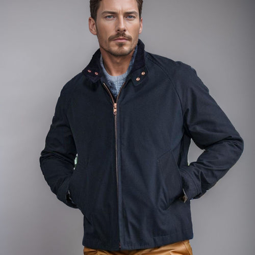 Herren sportliche Utility-Jacke mit wärmendem Innenfutter und stylischem Kragen Heidi-Mode
