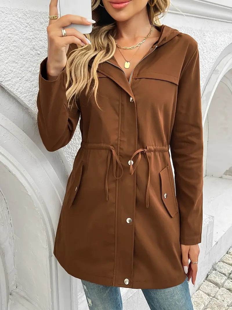 Damen Funktionsjacke mit verstellbarem Taillenzug und praktischen Taschen Heidi-Mode