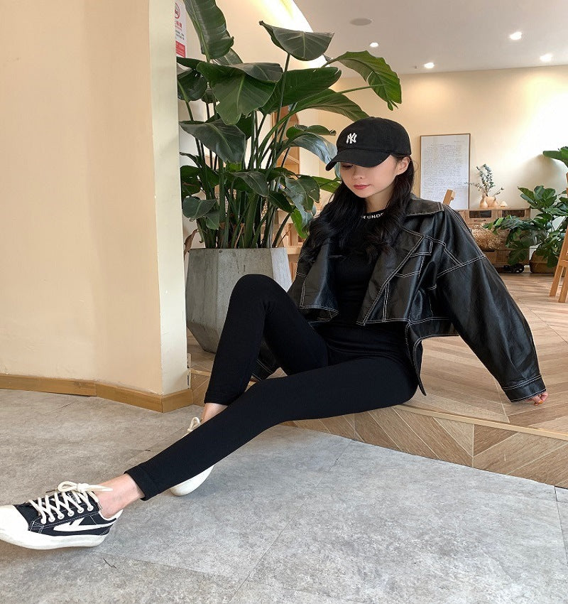 Damen Leggings mit hohem Taillenschnitt Heidi-Mode