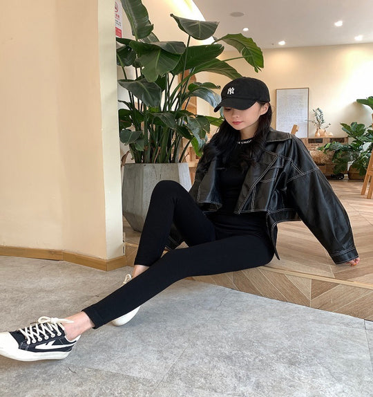 Damen Leggings mit hohem Taillenschnitt Heidi-Mode