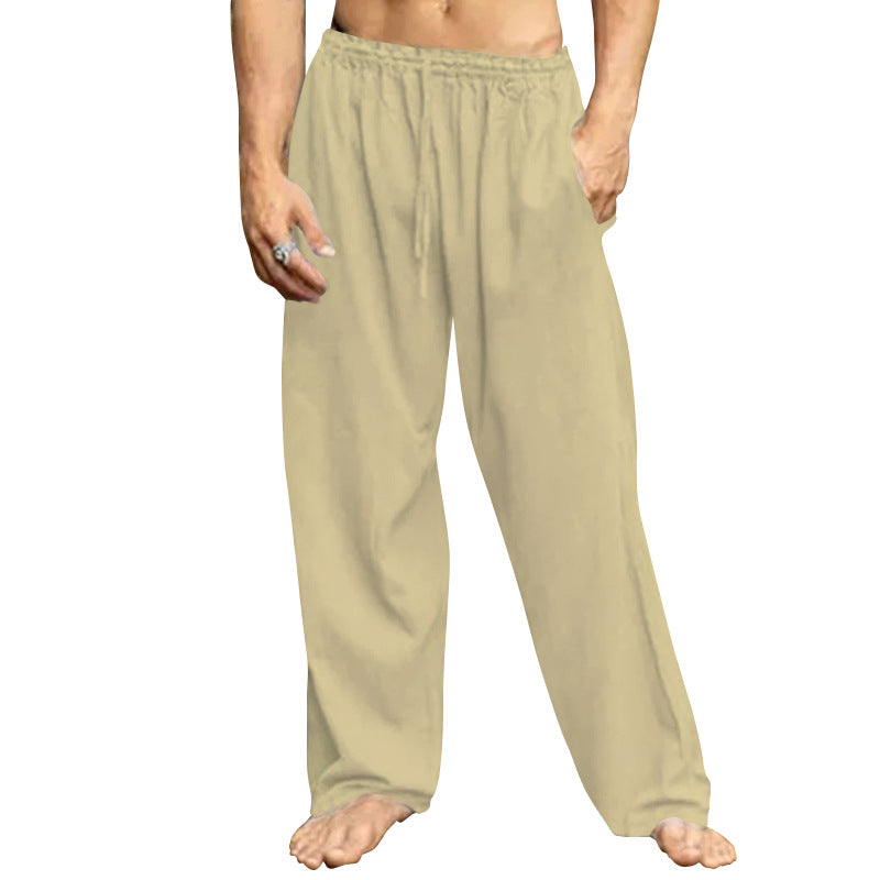 Herren bequeme Freizeit-Hose mit elastischem Bund und seitlichen Eingrifftaschen Heidi-Mode