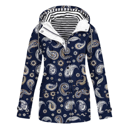 Damen modische Übergangsjacke mit Kapuze Heidi-Mode
