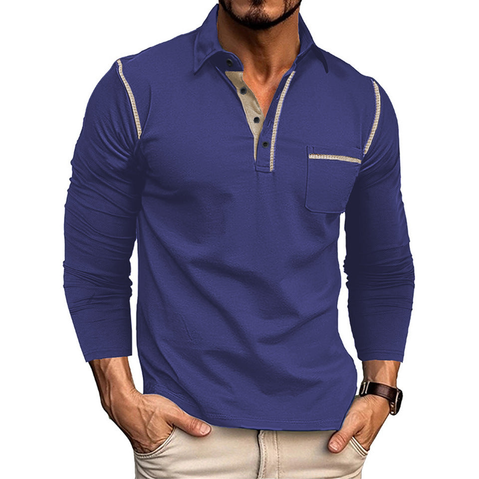 Herren Langarm Poloshirt Heidi-Mode
