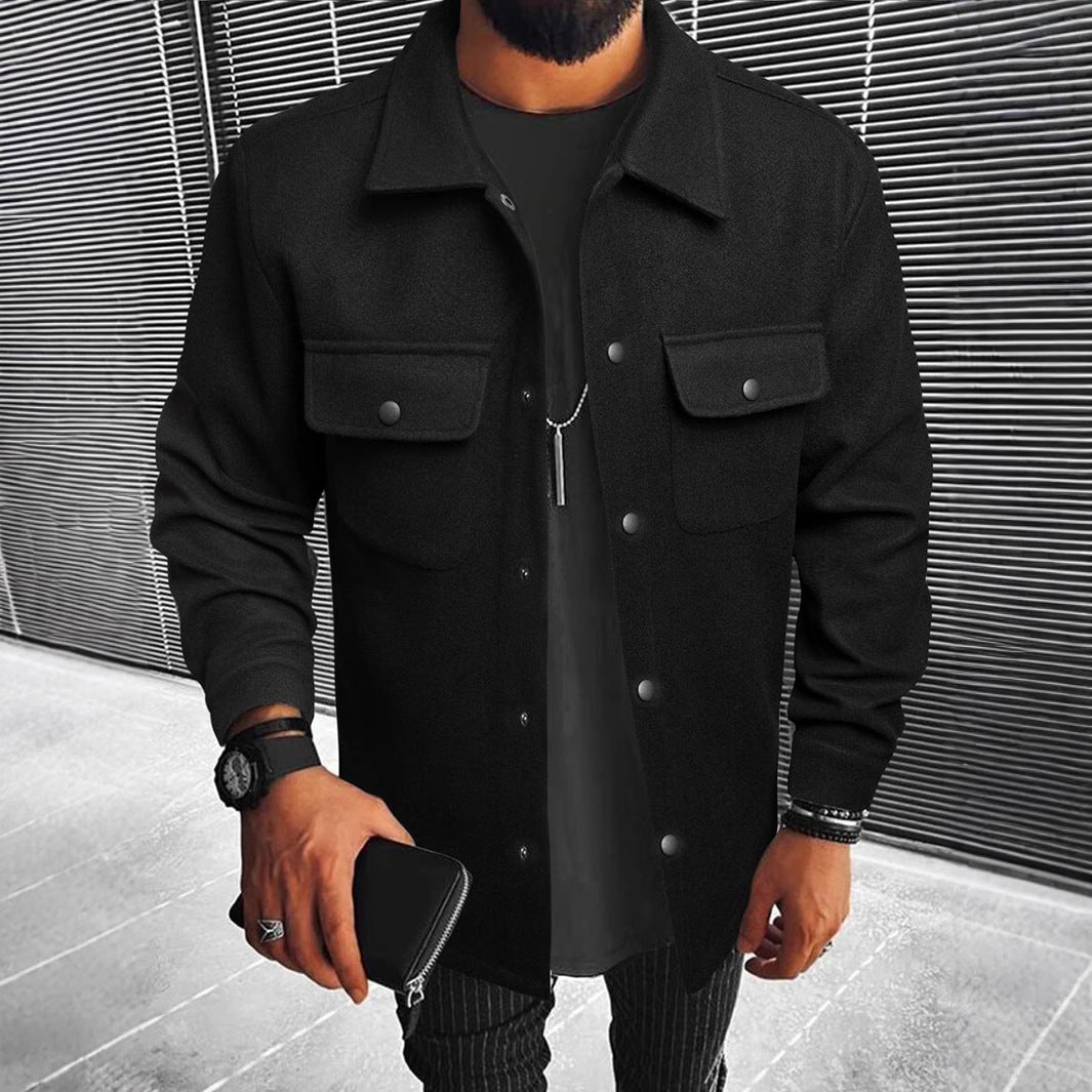 Herren Hemdjacke aus hochwertigem Wollmix Heidi-Mode