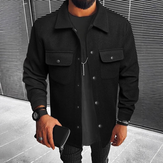 Herren Hemdjacke aus hochwertigem Wollmix Heidi-Mode