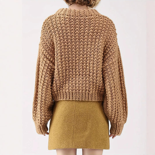 Damen Grobstrickpullover Heidi-Mode