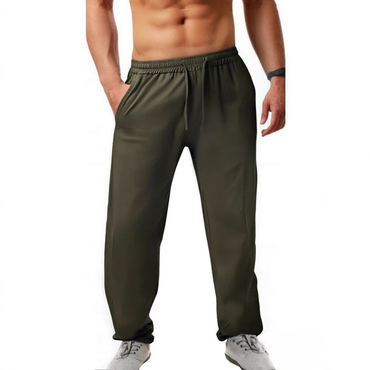 Herren Sportliche Jogginghose mit elastischem Bund und seitlichen Taschen Heidi-Mode