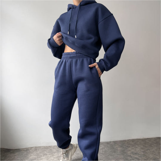 Damen modisches und lässiges Hoodie-Set mit weitem Schnitt Heidi-Mode