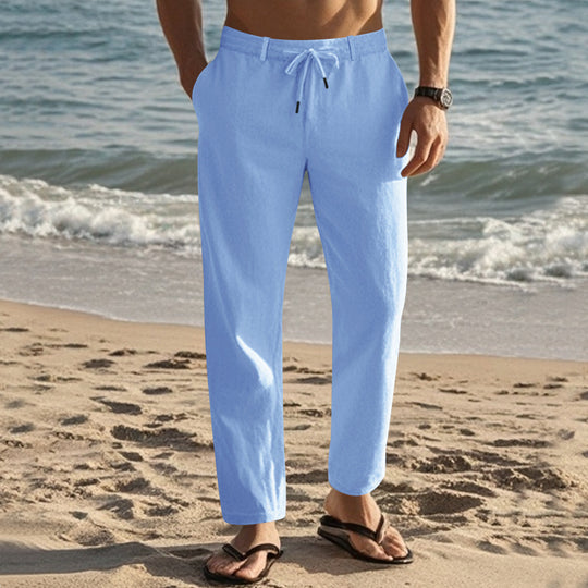 Herren Bequeme Strandhose mit elastischem Bund und praktischen Seitentaschen Heidi-Mode
