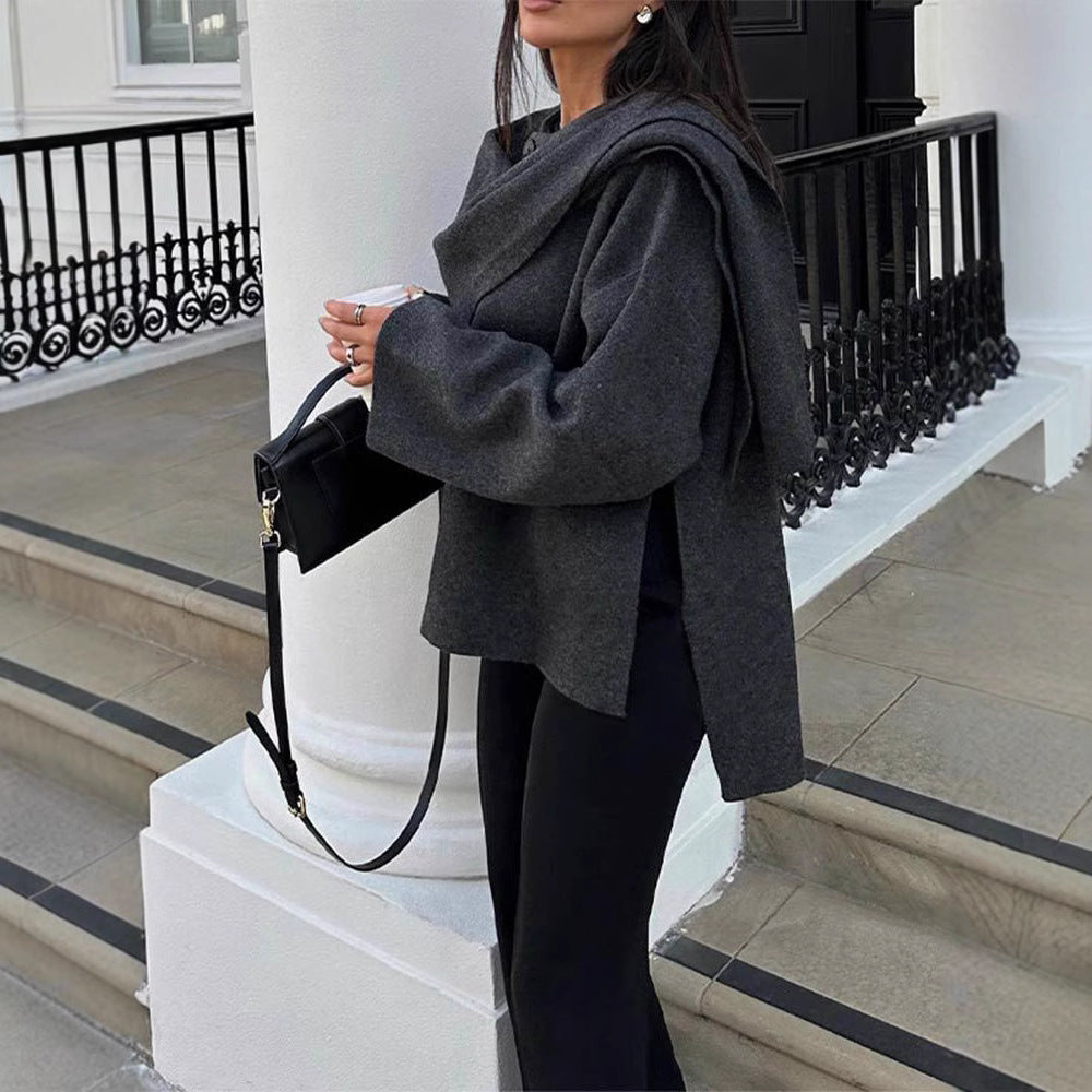 Damen Oversize Wolljacke Heidi-Mode