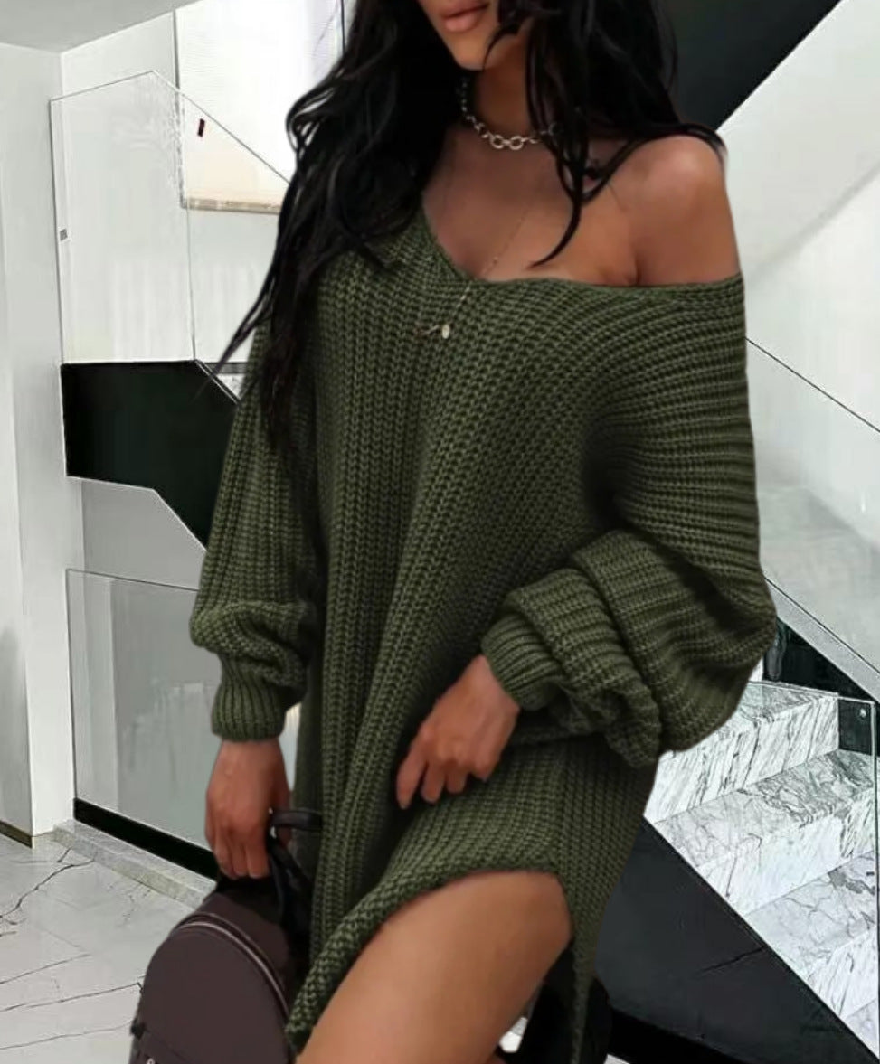 Damen Oversized Strickpullover im lässigen Design Heidi-Mode