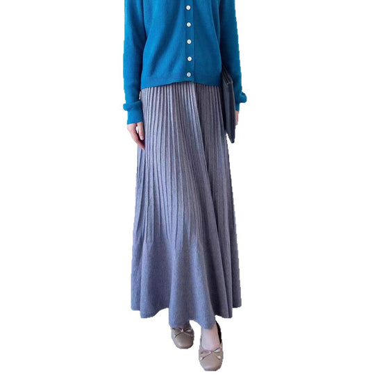 Damen eleganter Faltenrock mit hohem Bund Heidi-Mode